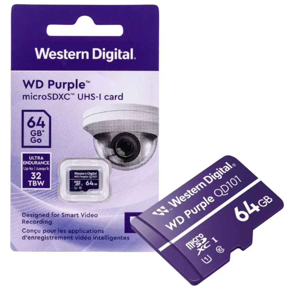 Western Purple Digital MicroSD Card 64GB