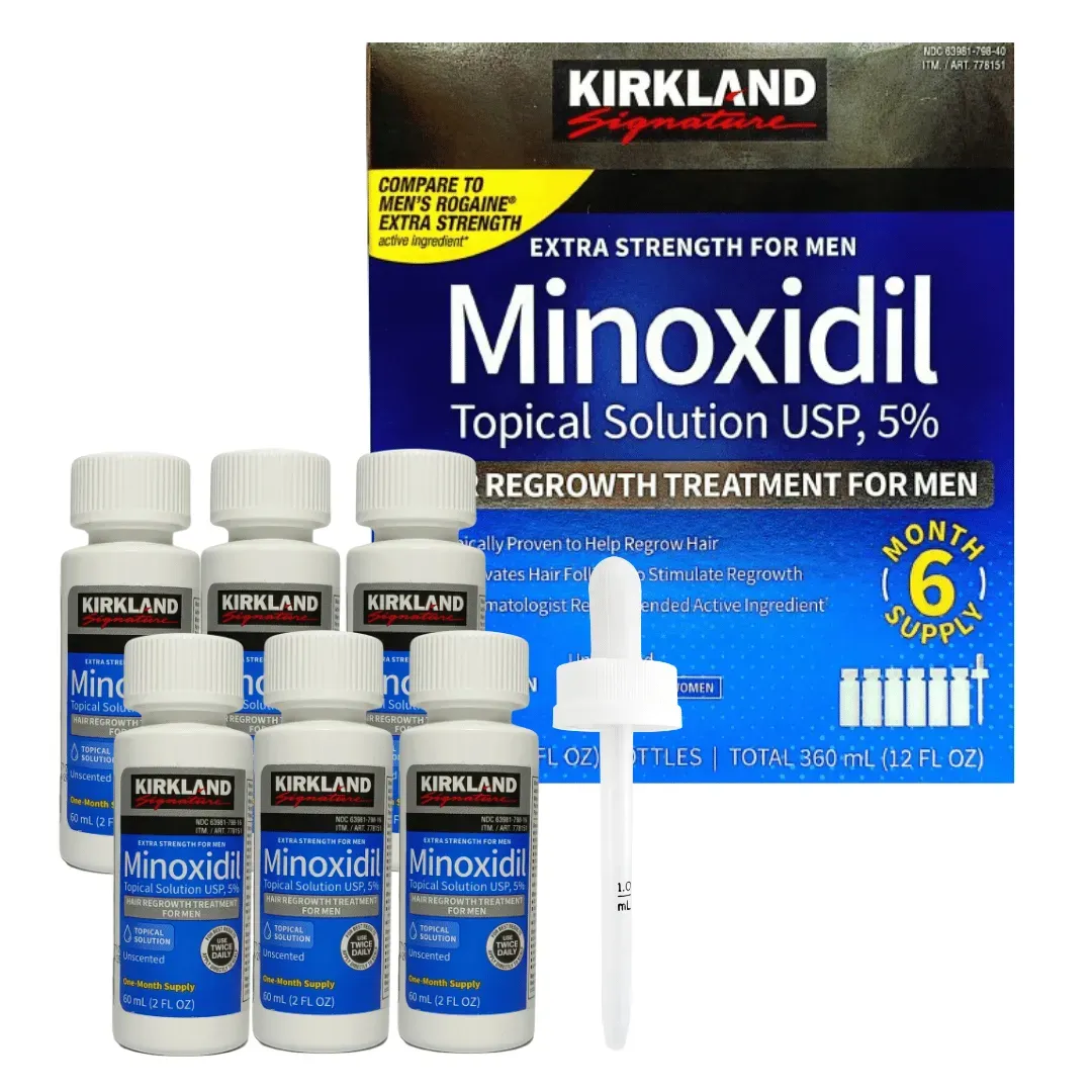 Minoxidil Kirkland 5% Caja Completa Importado