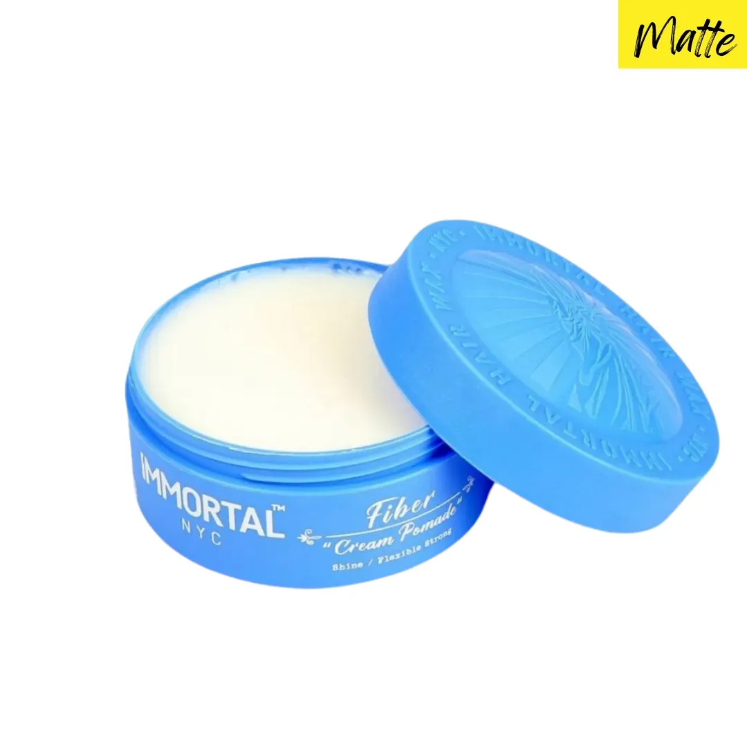 Cera Para Peinado Sin Brillo  Immortal NYC "Fiber Cream Pomade"