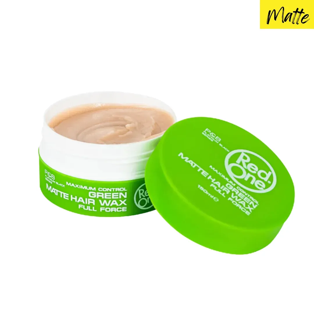 Cera Peinado Sin Brillo "Red One" Green Matte Hair Wax