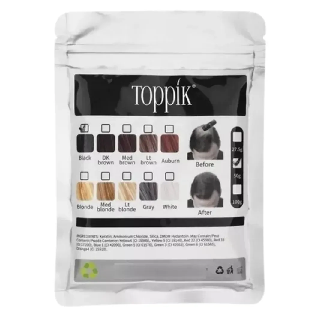 Fibras Capilares Queratina Negro "Toppik" 50 gr