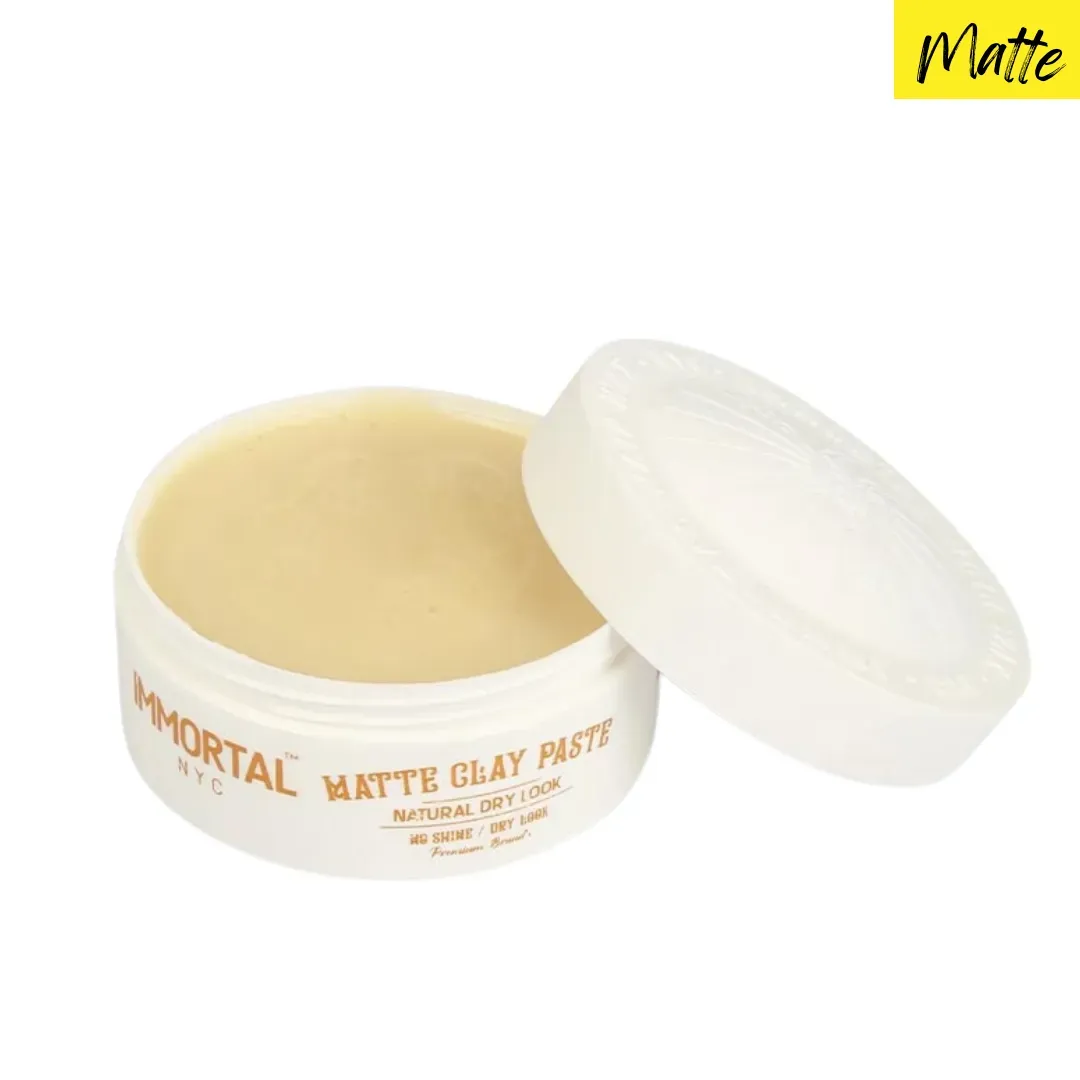 Cera Peinado Mate Natural  Clay Paste "Immortal NYC"