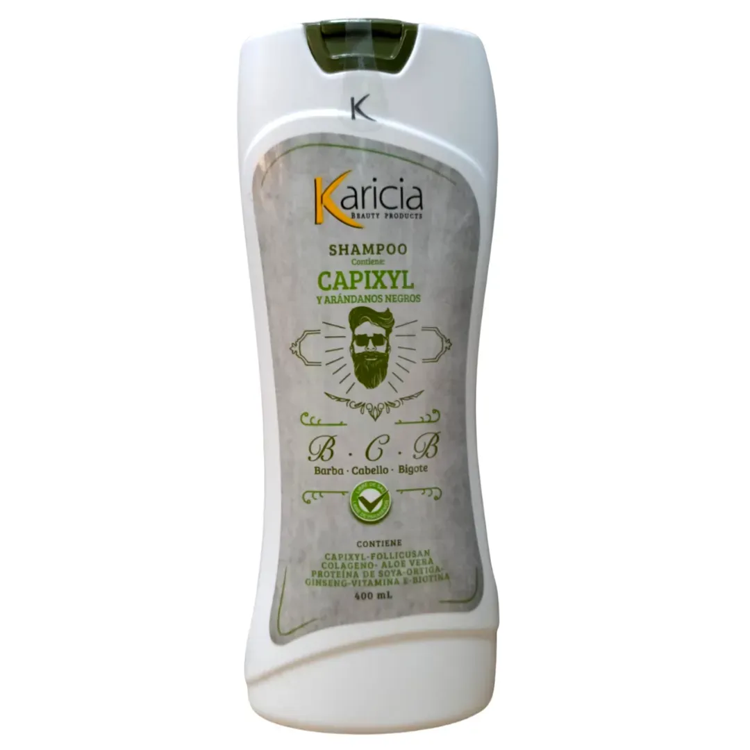 Shampoo Hombre Crecimiento y Anti Caida Capixyl y Biotina "Karicia"