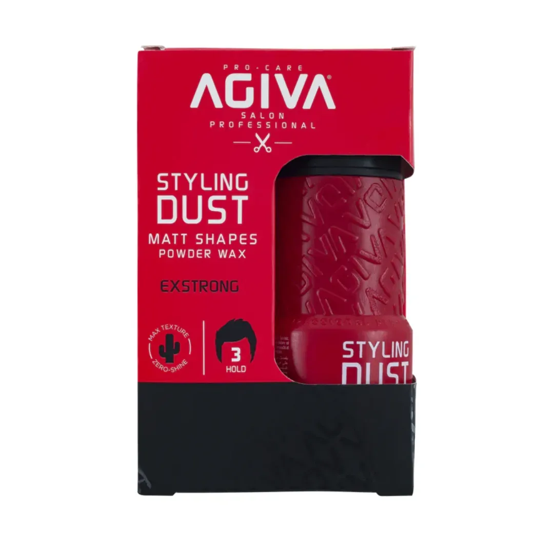 Voluminizador Polvo Fijación Fuerte 3 "Agiva" Roja