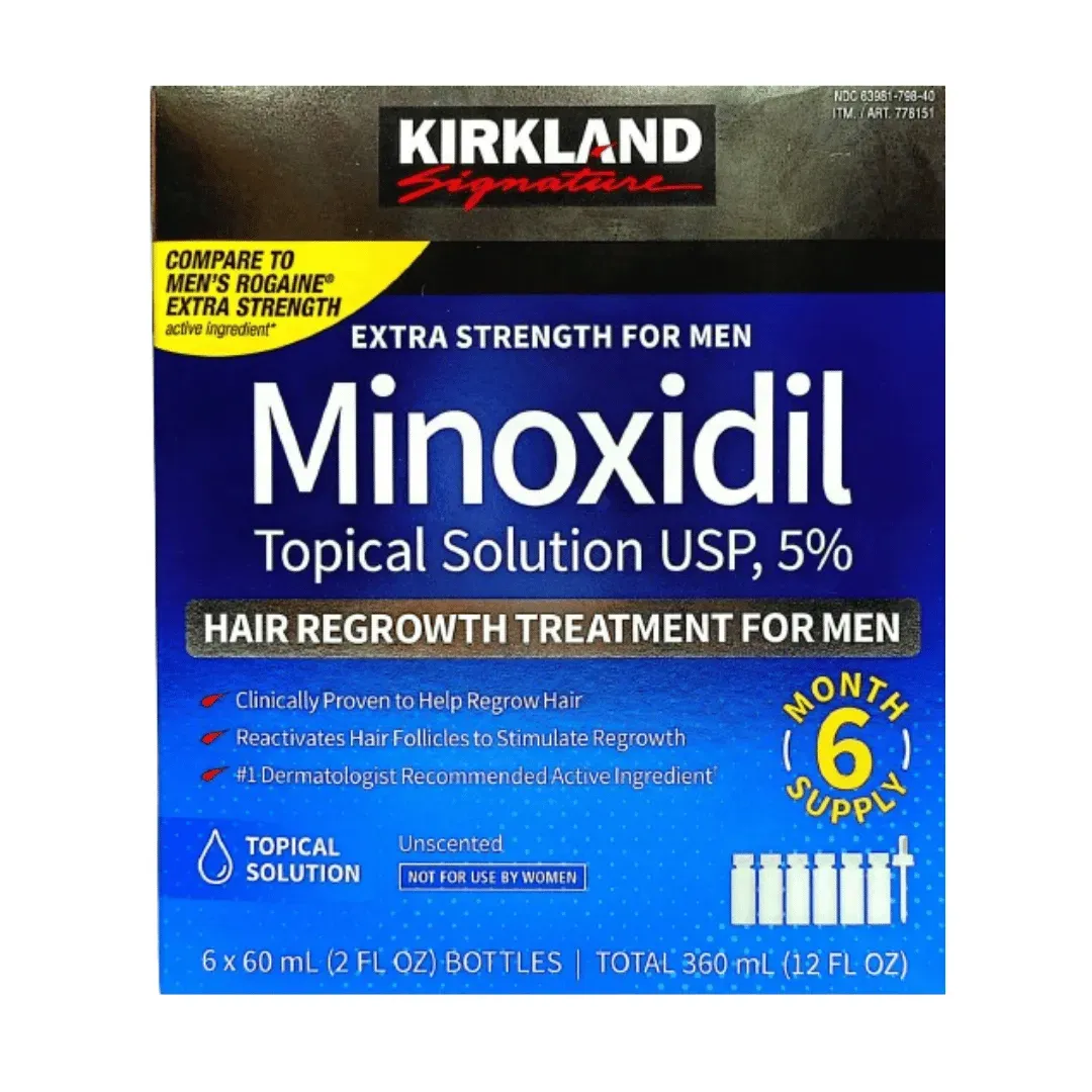 Minoxidil Kirkland 5% Caja Completa Importado