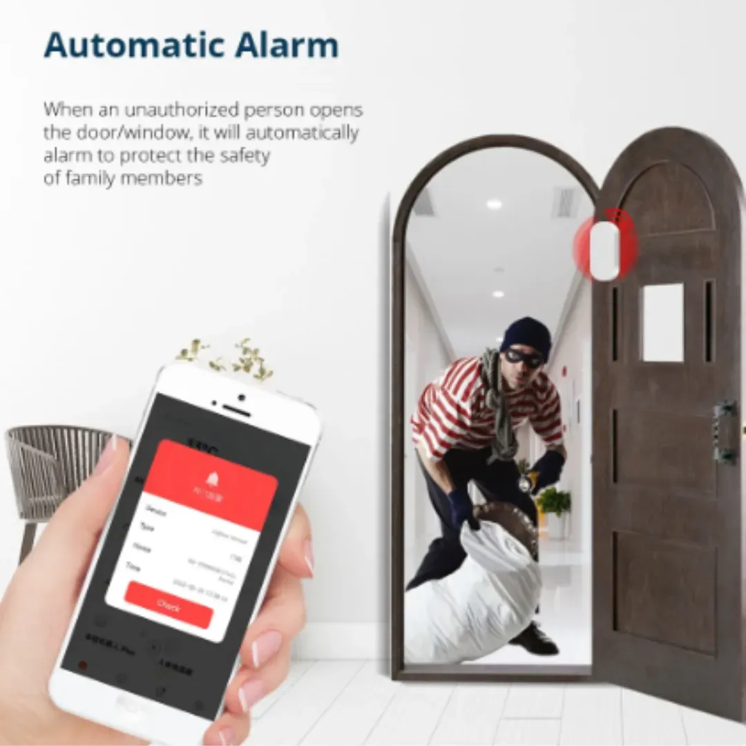 Sensor de Apertura WIFI Puerta Ventana Alertas Al Celular TUYA SMART