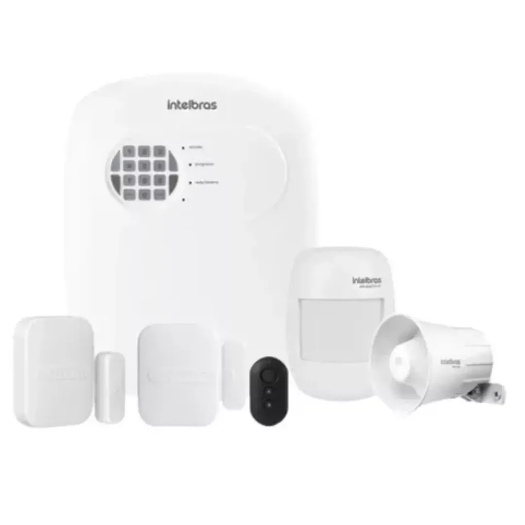 Kit Sistema De Alarma Hibrida automonitoreada Intelbras  ANM 24 NET inalambrica