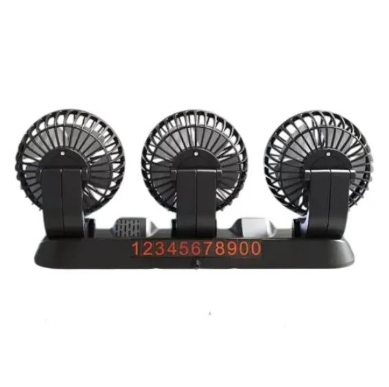 Ventilador Triple Portátil Para Carro 12V