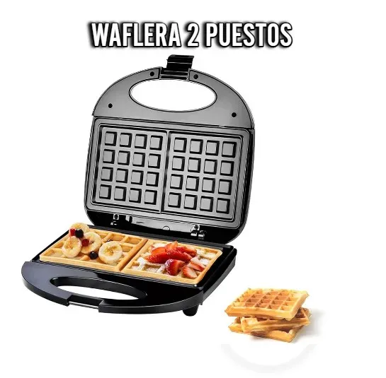 Máquina Para Hacer waffles Antiadherente De 2 Rebanadas: Su Electrodoméstico Ideal Para Desayunos, Refrigerios Y Cenas