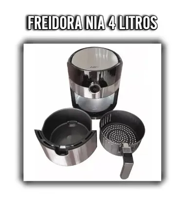 NIA 4L: Freidora De Aire 4 Litros Para Cocinar Sano Y Rápido