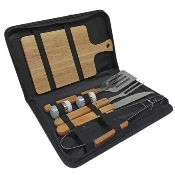 Utensiliios De Asado Bbq Set X7 Piezas