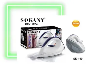 Sokany SK-119: Plancha A Vapor Con Suela Cerámica Para Un Deslizamiento Perfecto Y Resultados Duraderos