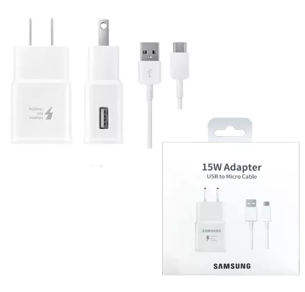 Cargador  Samsung 15W con Cable  De USB A Tipo C