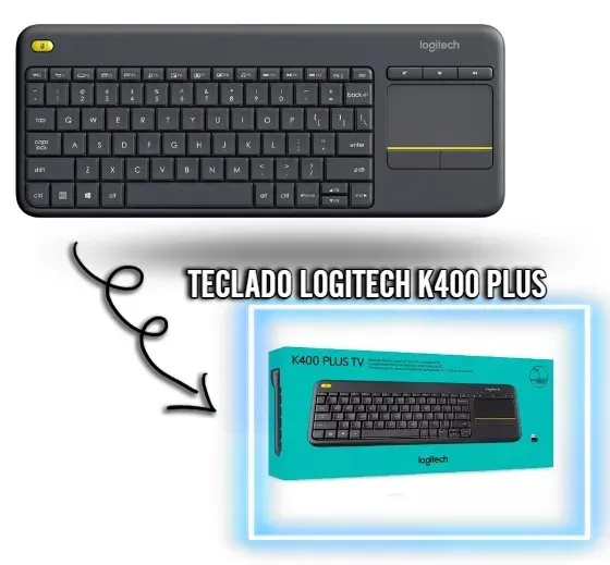 Teclado Logitech K400 Plus: Convierte Tu Sofá En Una Oficina. Teclado Y Touchpad Inalámbrico Para Una Experiencia Completa