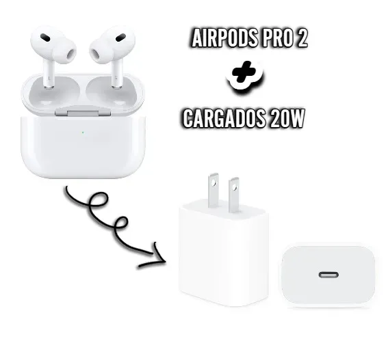 AirPods Pro 2 + Cargador De 20 W: La Pareja Perfecta Para Disfrutar De Un Audio Sin Interrupciones