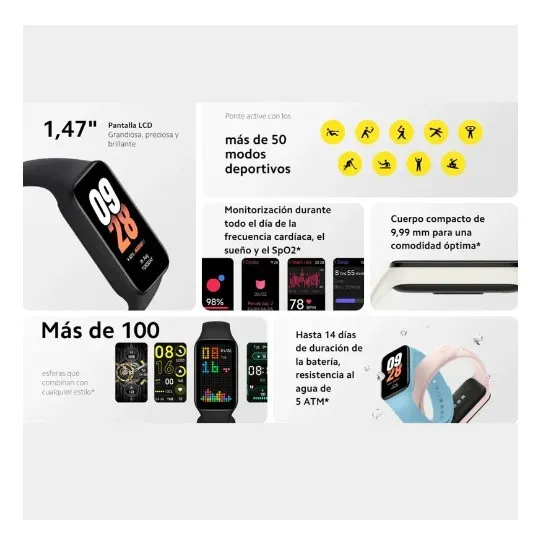 Xiaomi Smart Band 8 Active Pink: Tu Compañero De Fitness Integral En Tu Muñeca