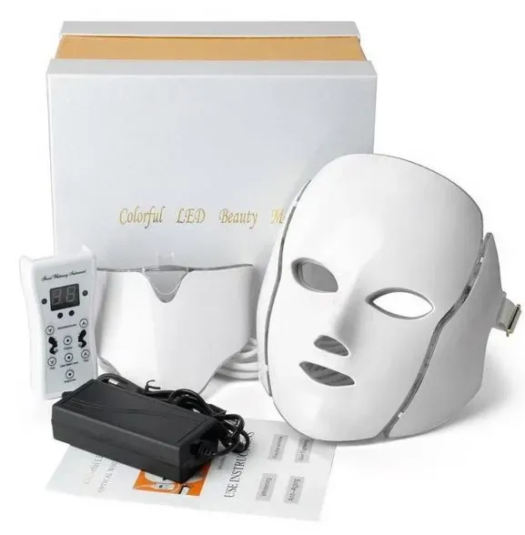 Mascarilla Facial Led Para Rejuvenecimiento De Piel