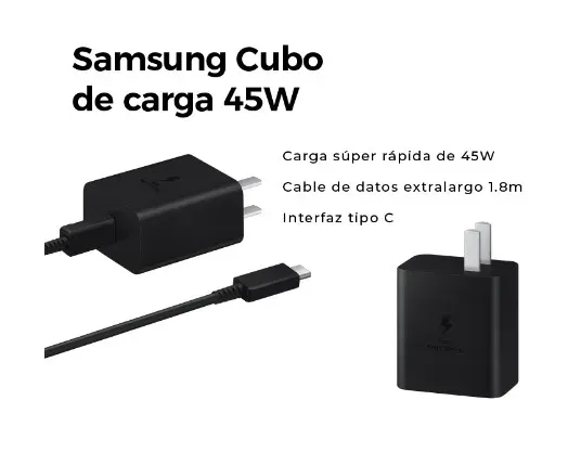 Cargador Samsung Galaxy De 45 W: El Refuerzo De Potencia Para Tu Dispositivo