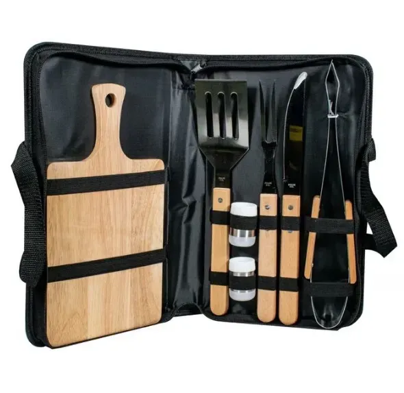 Utensiliios De Asado Bbq Set X7 Piezas