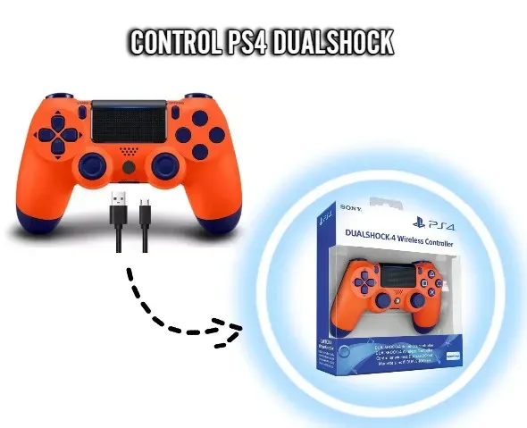 Control PS4 DualShock Naranja: Potencia, Precisión Y Estilo En Un Solo Control.