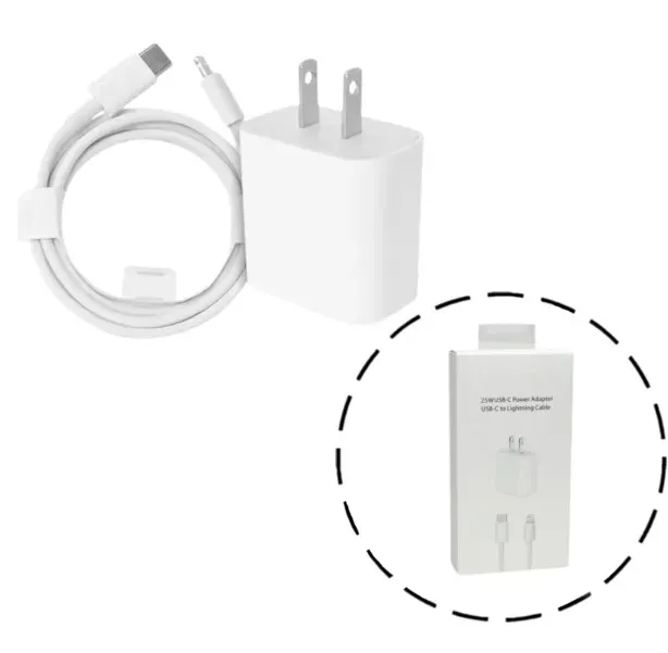 Cargador 25W + Cable Para IPhone 14, 13, 12: Carga Tu IPhone Al Máximo