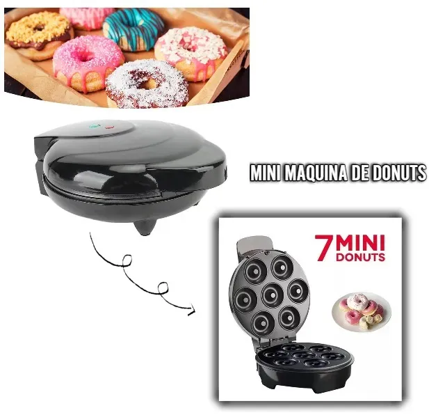 Donut Maker X7: Mini Máquina, Grandes Resultados