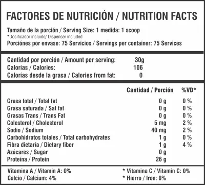 Proteina Limpia Whey Pure 5 Lb