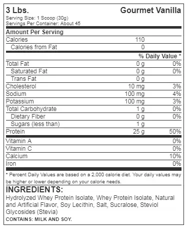 Proteina Limpia Iso 100 3 Lb