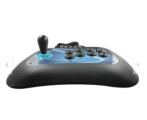 Mando Arcade Fightstick 4d Para Pc Ps3 Ps4 Pc360 Con Luz Color Negro