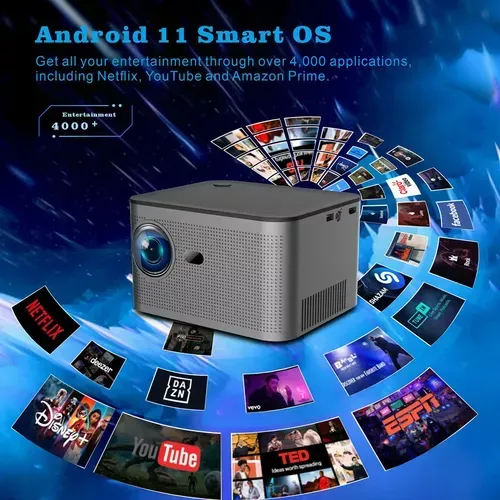 Proyector Hy350 Full Hd 1080p Android 11.0 Led Home Theater