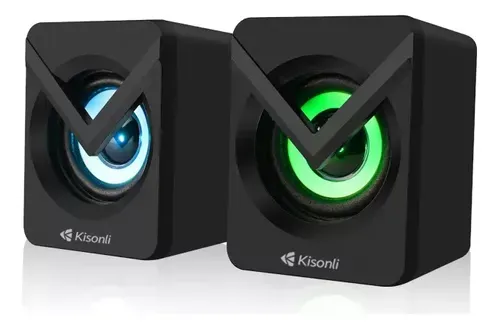 Mini Altavoz Parlante Portátil Para Ordenador De Escritorio Kisonli Color Negro