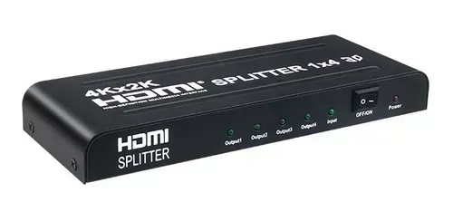 Splitter Hdmi 1x4 1 Entrada 4 Salidas 1080 4k