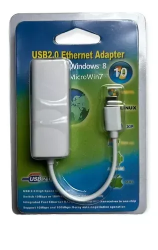 Adaptador Convertidor Tipo C A Lan Rj45 Ethernet Red Gigabit