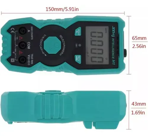 Multímetro Digital Portátil Multifunción Alta Precisión