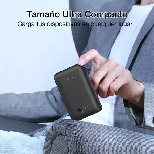 Power Bank 5000mah Mini Portátil Batería Con Built In 3 Cables 1hora Usb C Baterias Para Celular Compatible Con Iphone Samsung Android