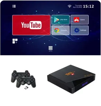 Caja Tv Box / Android Con Juegos Incorporados + Controles Tx9 Pro