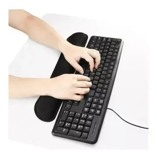 Combo Descansa Brazo - Pad Mouse En Gel Color Negro