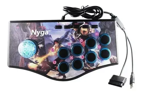 Control Juego Mando Tabla Arcade Joystick Usb Pc Tv Portátil Color Negro