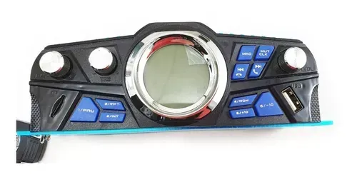 Amplificador Potencia 12v Bluetooth Control Remoto Auto/moto Usb Color Azul