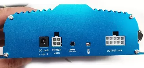 Amplificador Potencia 12v Bluetooth Control Remoto Auto/moto Usb Color Azul