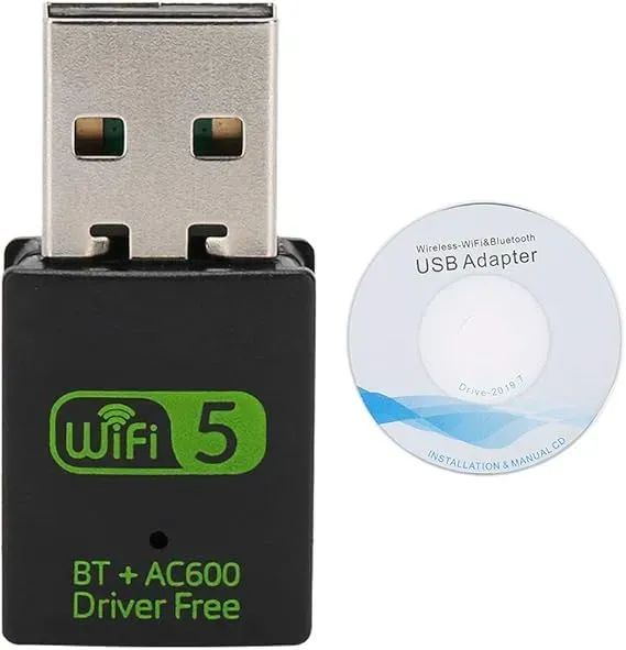 Adaptador Receptor Wifi Usb 2.0 Pc 600mbps 2.4ghz 5ghz