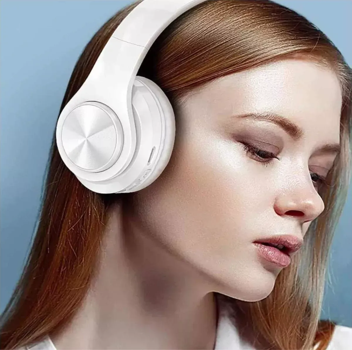 Audifonos Diadema Inalámbrico B39 Recargable Bluetooh Blanco