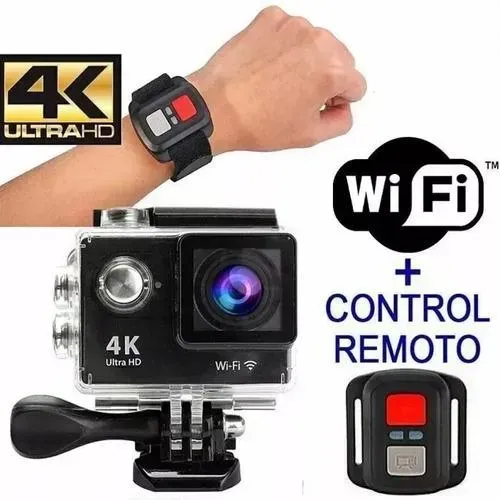 Camara 4k Deportiva Wifi Sumergible Casco Moto