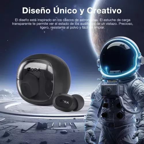 Audifonos Inalámbricos 1hora Bluetooth 5.3 In Ear Manos Libres Color Negro