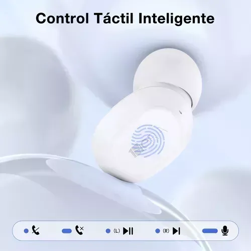 Audifonos In-ear Inalámbricos 1hora In-ear Auriculares Bluetooth 5.3 Color Blanco