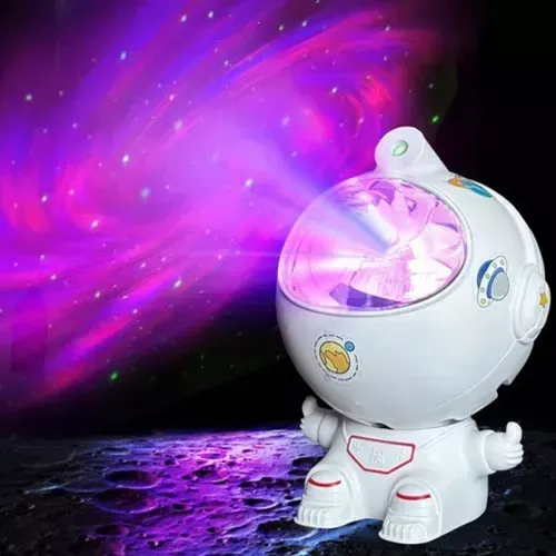 Mini Luz Genérico Astronauta De Proyección Espacio Con Remoto Color Blanco