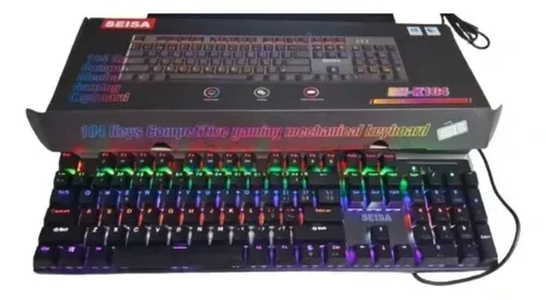 Teclado Mecánico Alámbrico Con iluminación Rgb 