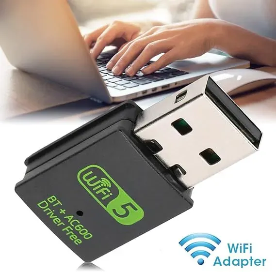 Adaptador Receptor Wifi Usb 2.0 Pc 600mbps 2.4ghz 5ghz