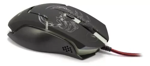 Mouse Óptico Ergonómico Gamer Usb 6d Fast Track 3200 Dpi Led