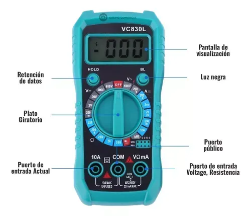 Multímetro Digital Tester Medidor De Energía Multifuncional